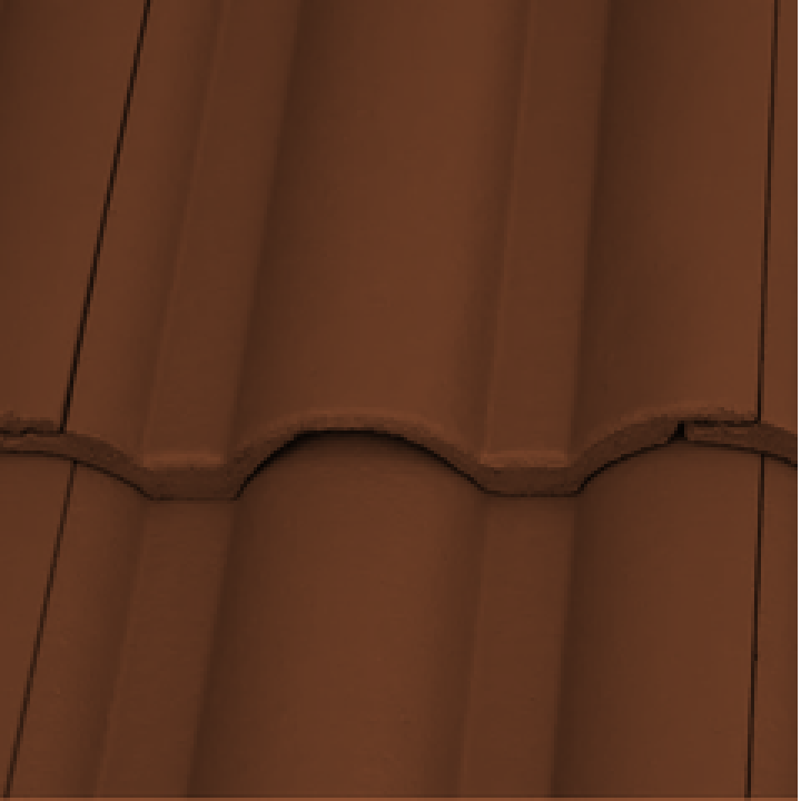 újHÁZ Toscana Lux Matt beton szellőzőcserép kupakkal barna