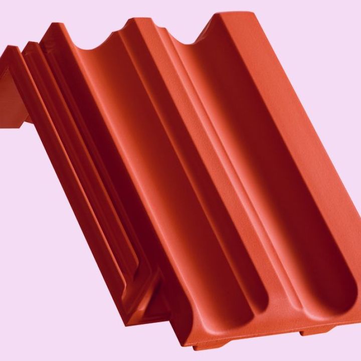 SwissporTON Rapido Félnyeregtető félcserép engóbozott borvörös