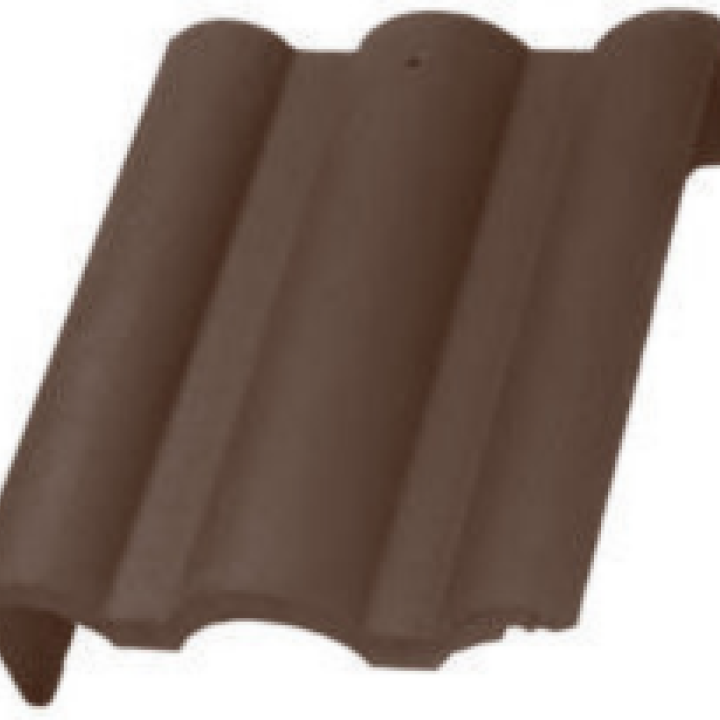 Terrán Danubia Szegélycserép bal ColorSystem barna