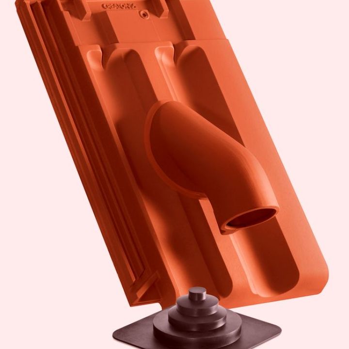 SwissporTON Rapido Szolárcső-átvezető cserép NW70 engóbozott rézvörös