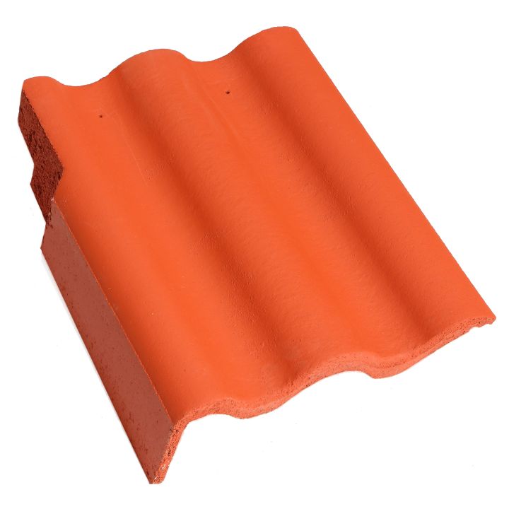 Terrán Synus Szegélycserép bal ColorSystem meggypiros