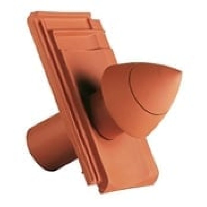 SwissporTON Ambiente Egyenesvágású Csatornaszellőző cserép NW100 Signum natúrvörös