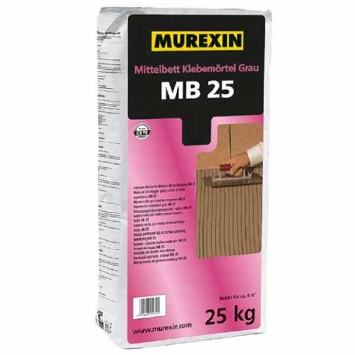 Murexin MB 25 Profiflex Maxi Középágyazású ragasztóhabarcs (C2TE) 25 kg